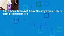 Full E-book  Microsoft Azure Security Infrastructure  Best Sellers Rank : #3