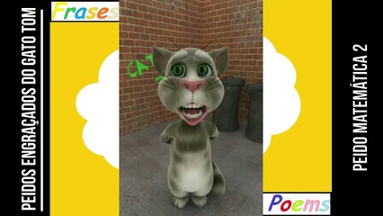 Peidos engraçados do gato tom: Peido matemática 2, ele corre quando aparece os problemas! [Frases e Poemas]