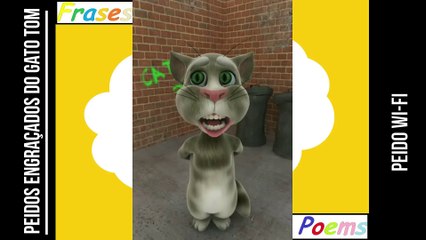 Peidos engraçados do gato tom: Peido Wi-Fi, chega até o seu vizinho! [Frases e Poemas]