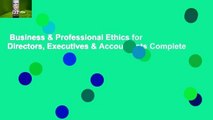 Business & Professional Ethics for Directors, Executives & Accountants Complete