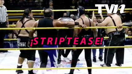 'Los Strippers Big' le bailan en el cuadrilátero a la hermana de Yolanda Andrade, Marilé