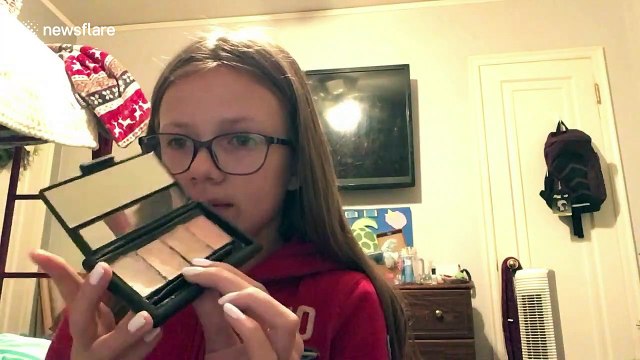 Hilarious moment little brother LOUDLY farts and interrupts sister's beauty blog