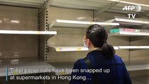 Viral hysteria: Hong Kong panic buying sparks run on toilet paper