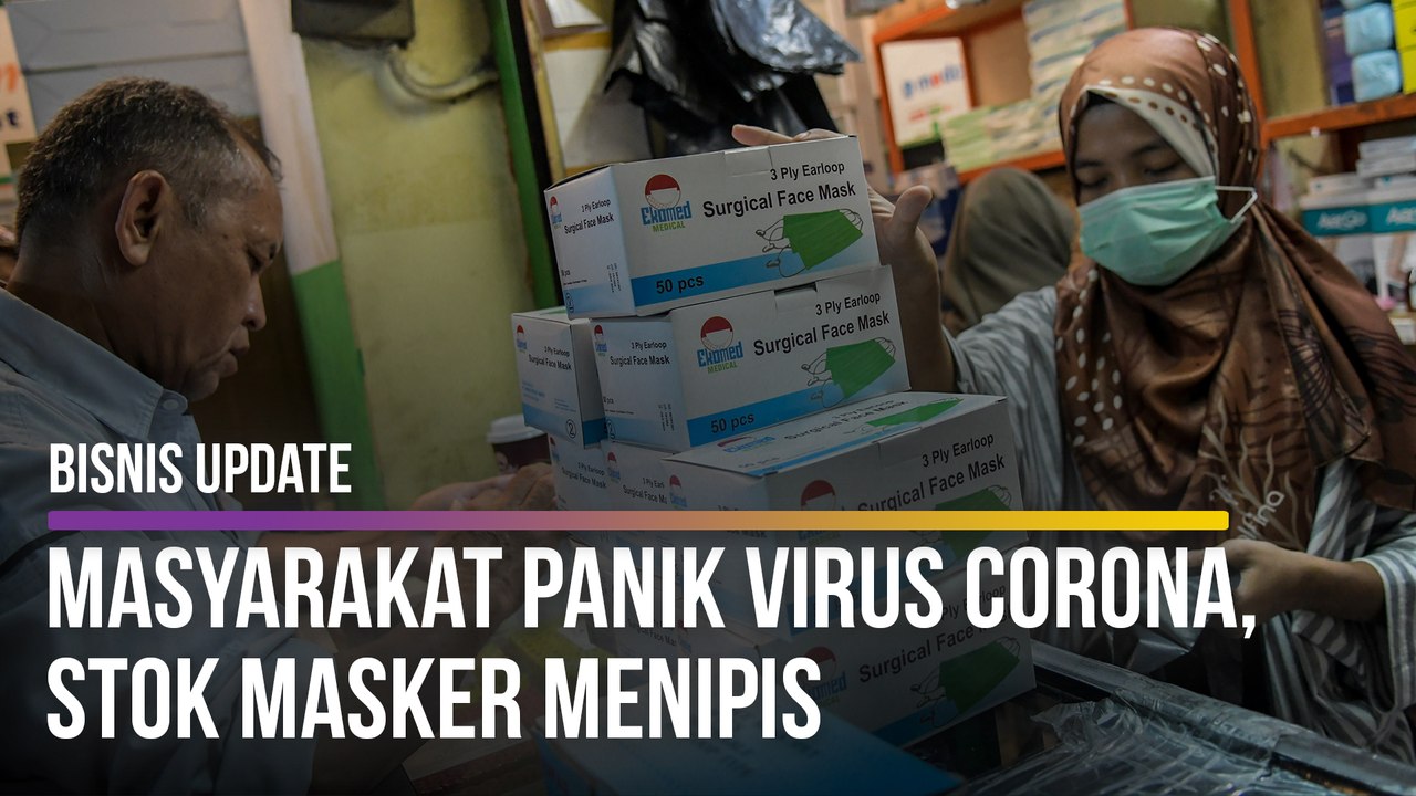 Masyarakat Panik Virus Corona, Stok Masker Menipis