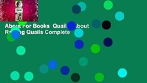 About For Books  Quails: About Raising Quails Complete