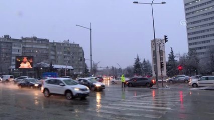 Başkentte kar yağışı (2)