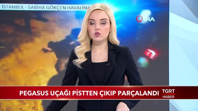 Pegasus Uçağı Pistten Çıkıp Parçalandı