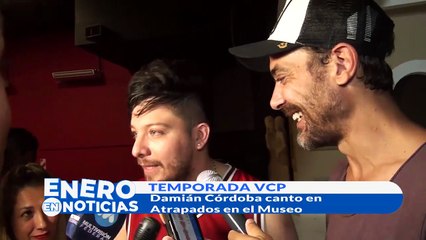Pedro con Damián Córdoba - 29 de Enero