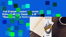 Full E-book  Restart: Generate an Extra 10-80 Car Deals This Month by 