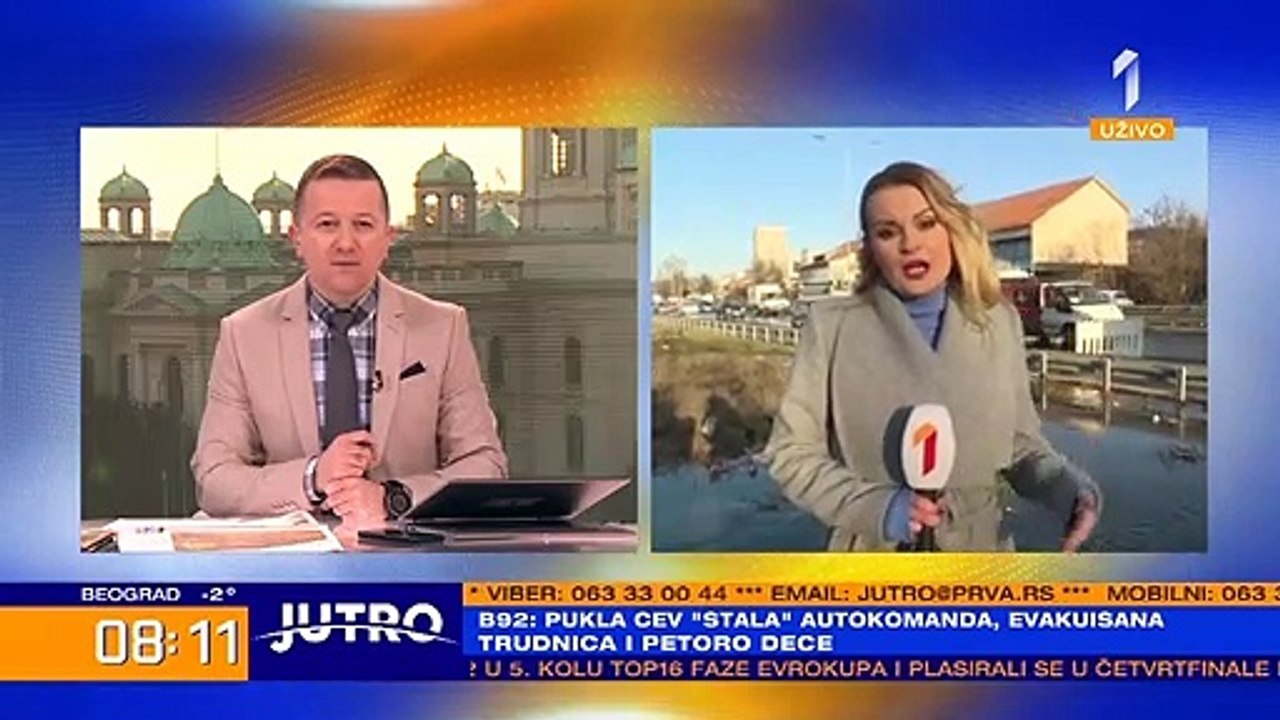PUKLA CEV U MARINKOVOJ BARI, EVAKUISANA DECA I TRUDNICA: Voda se sliva po autoputu, saobraćaj otežan!