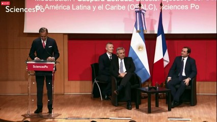 下载视频: Conferencia  del presidente Fernández en el Instituto de Estudios Políticos de París