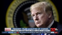 President Donald Trump acquitted of charges