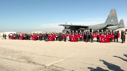 Çığ şehitlerine veda (1)