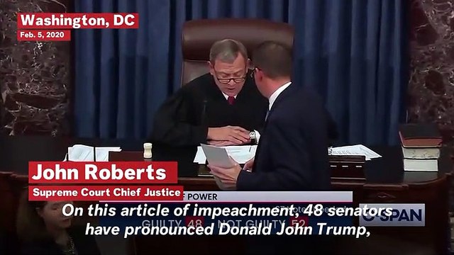 Senates Votes To Acquit President Trump Of All Impeachment Charges