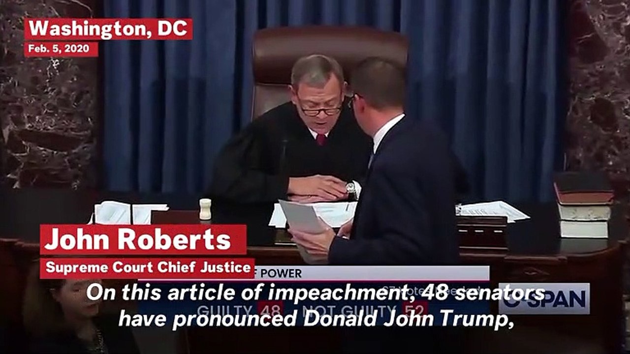 Senates Votes To Acquit President Trump Of All Impeachment Charges