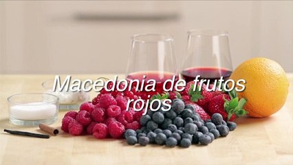 Receta de macedonia de frutos rojos