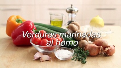 Receta de verduras marinadas al horno