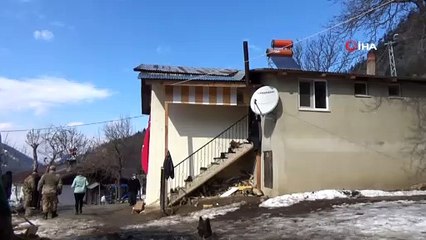 Artvinli çığ şehidinin baba ocağında yas