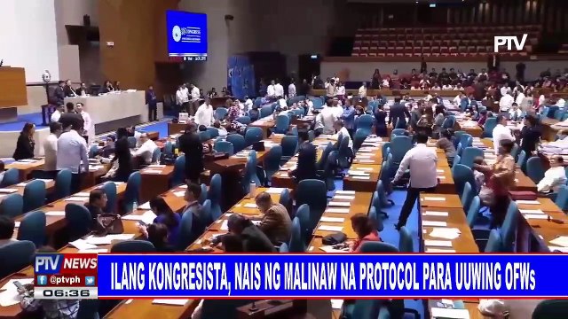 Ilang kongresista, nais ng malinaw na protocol para uuwing OFWs