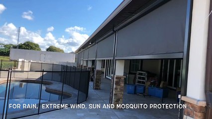 Motorize Retractable Solar Screen