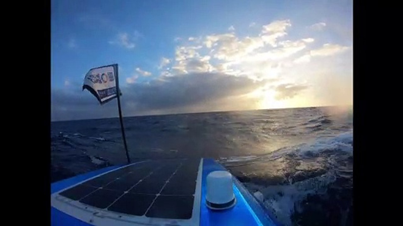 Jaw-dropping video shows the danger that Harrogate's team faced, including 20-metre waves
