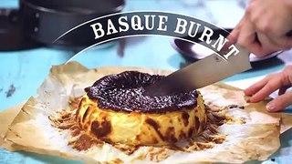 Basque Burnt Cheesecake Pastel de queso vasco quemado