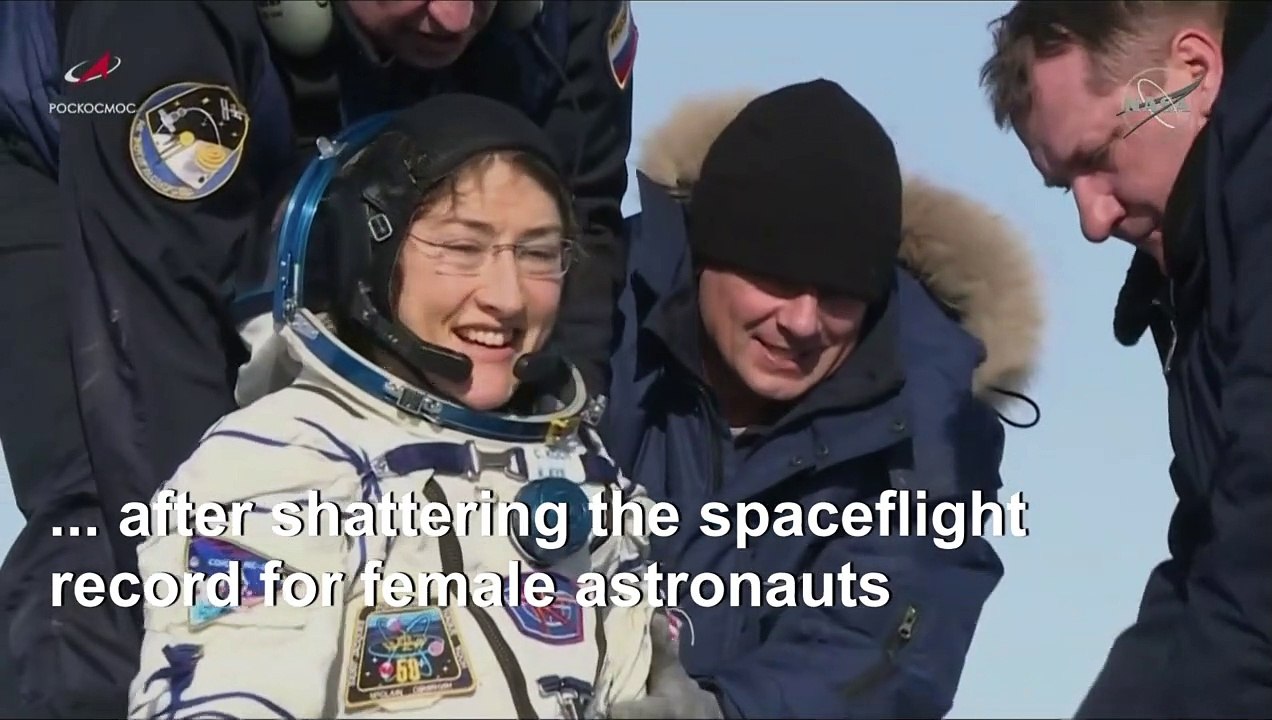 US astronaut lands on Earth after longest-ever mission by woman