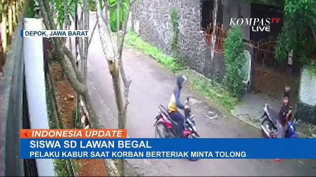 Terekam CCTV! Aksi Berani Seorang Bocah SD Lawan Begal