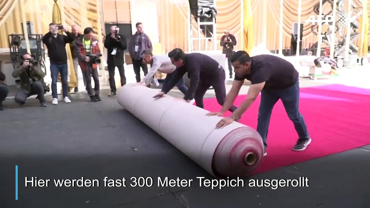 Pressetrubel auf dem roten Teppich für die Oscars