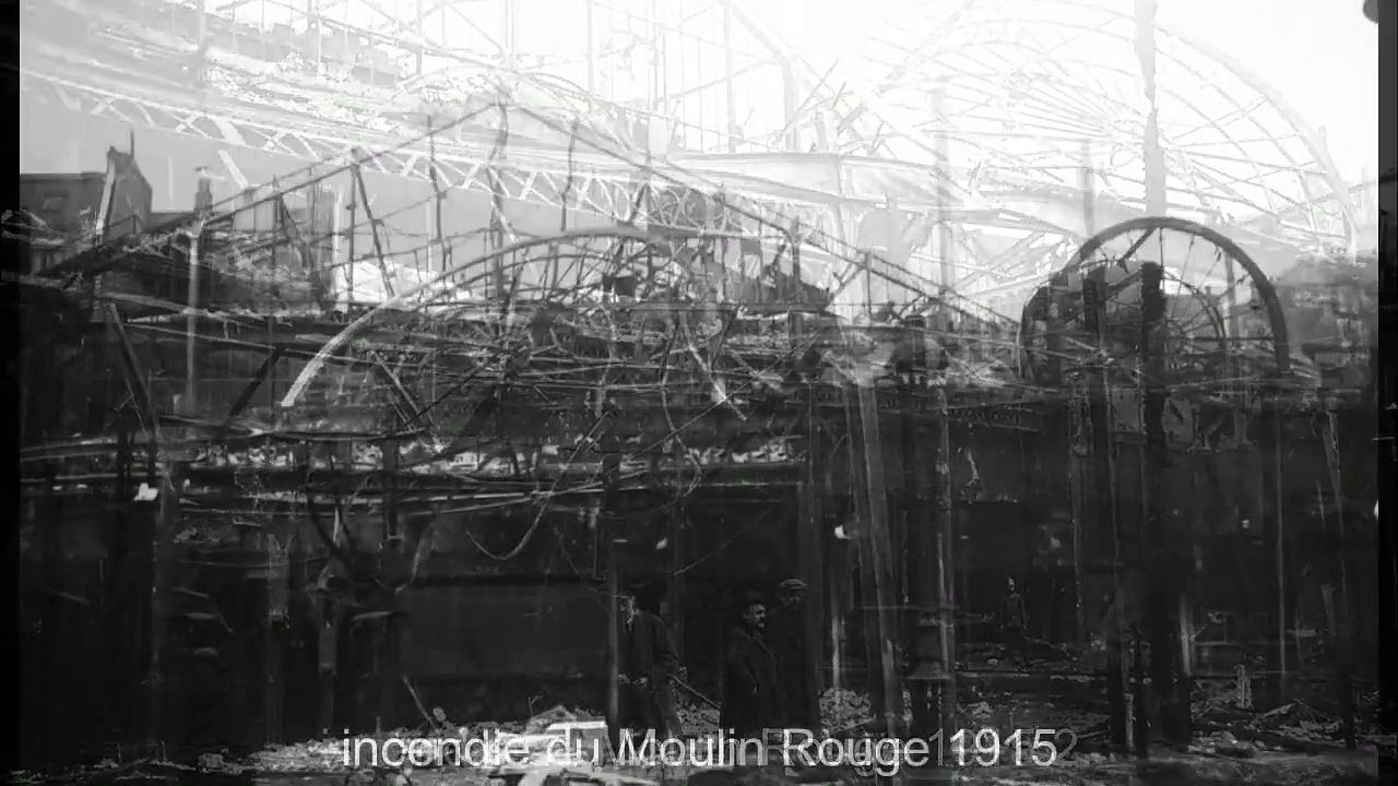 Famous great fires of Paris and its Fire people early 20th century