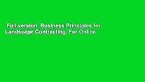 Full version  Business Principles for Landscape Contracting  For Online