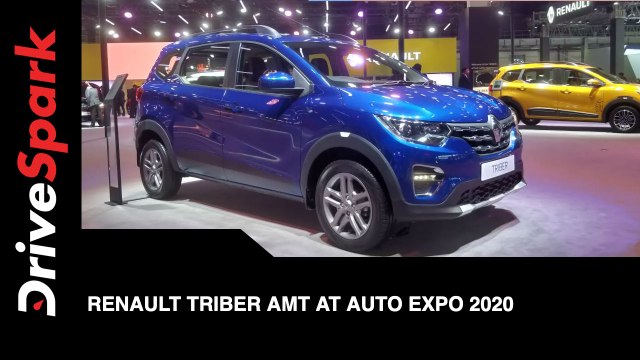 Renault Triber AMT at Auto Expo 2020 | Renault Triber AMT First Look, Features & More