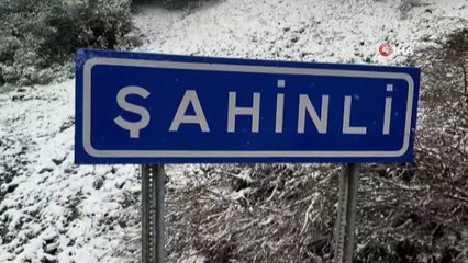 Çanakkale’nin yüksek kesimleri beyaza büründü