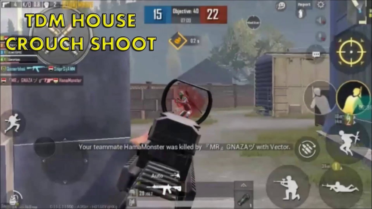 TDM HOUSE CROUCH SHOOT HIGHLIGHT IN PUBG MOBILE