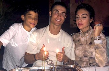 Cristiano Ronaldo celebrates his 35th birthday with his family