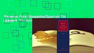 Espanol Para Abogados/Spanish For Lawyers  For Kindle