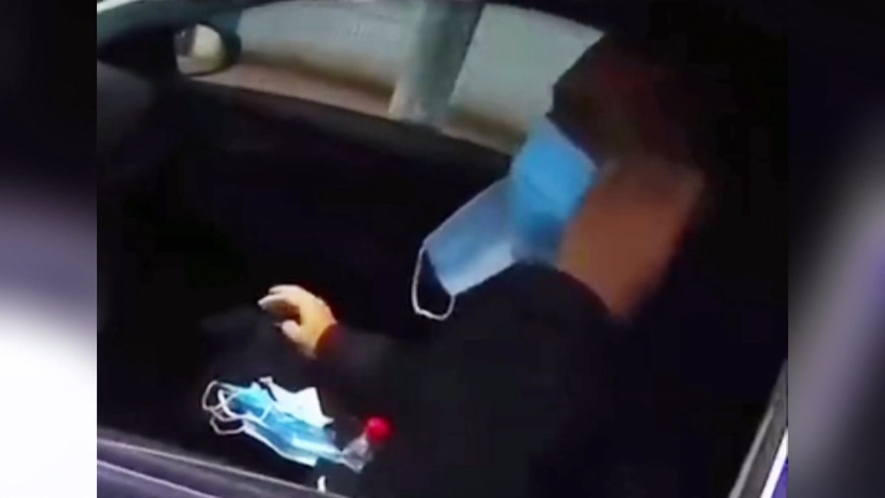 Chinese driver wears 12 face masks amid coronav...