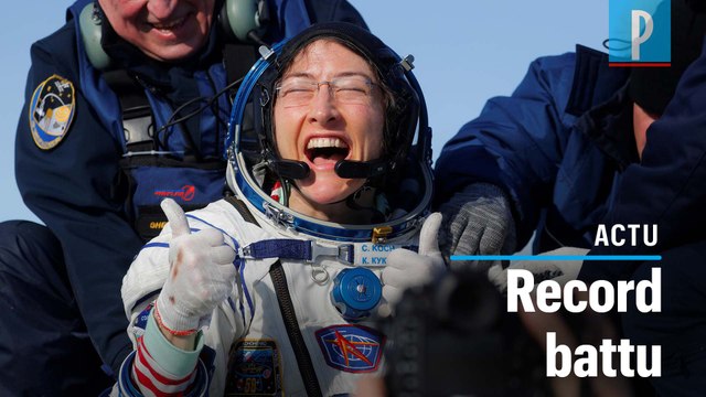 Christina Koch a passé 328 jours consécutifs dans l'espace, un record pour une astronaute