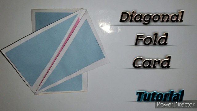 Diagonal fold card tutorial | happy crafting with adeeba