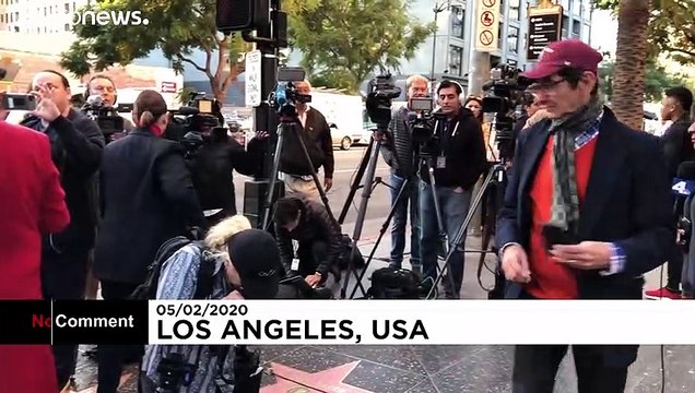 گرامیداشت یاد کرک داگلاس بازیگر آمریکایی در پیاده‌روی مشاهیر هالیوود