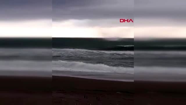 Antalya-alanya'da denizde hortum çıktı