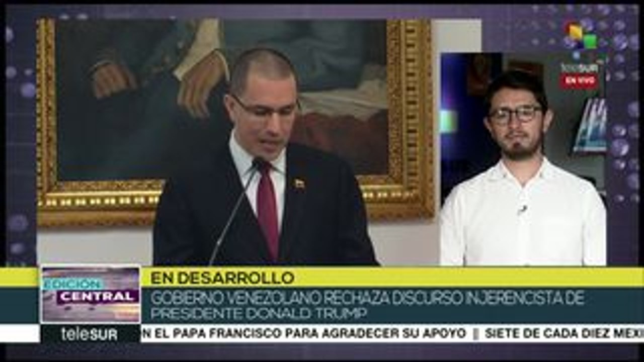 Venezuela rechaza amenazas de Donald Trump