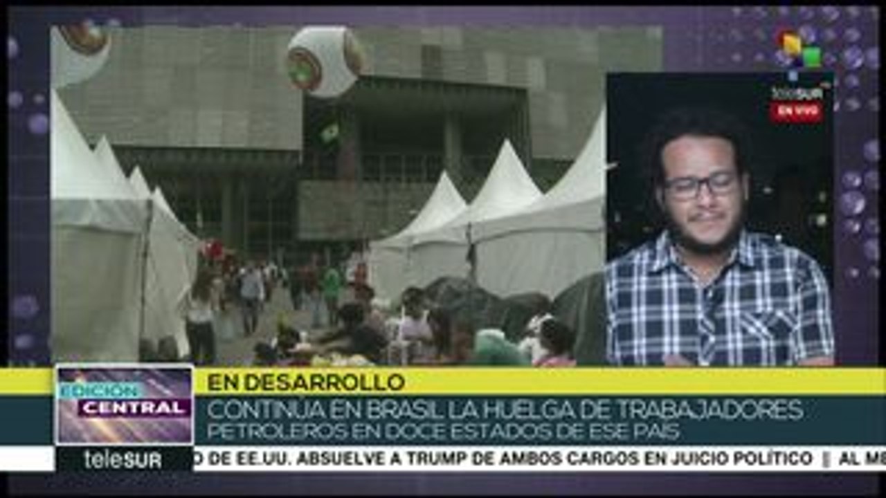 Brasil: continúa huelga de trabajadores petroleros en 12 estados