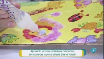 Aprenda a fazer adesivos coloridos em caneca