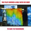 pilot saved all passengers life to a big crash