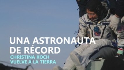 Christina Koch bate el récord de estancia de una mujer en el espacio