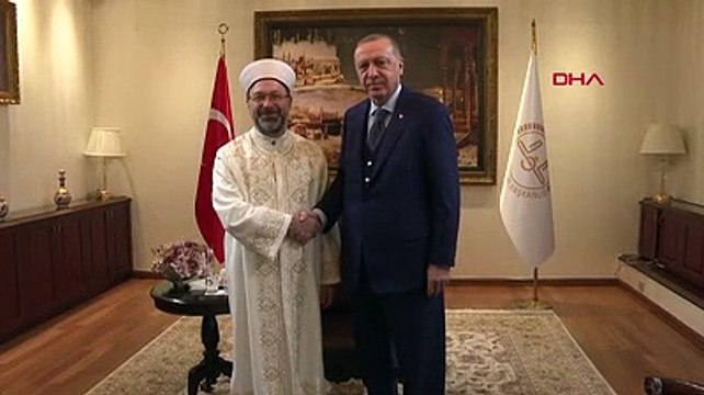 Cumhurbaşkanı Erdoğan Diyanet İşleri Başkanlığını ziyaret etti