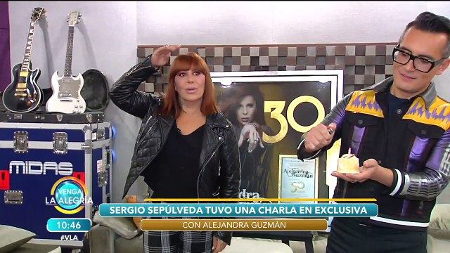 Alejandra Guzmán platicó EN EXCLUSIVA con Sergio sobre las heridas que ha sufrido.| Venga La Alegría