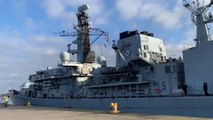 A look around HMS Northumberland as she docks in the North East