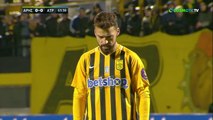 Bruno Gama Penalty Hits the Post! Aris vs Atromitos 06.02.2020 [HD]